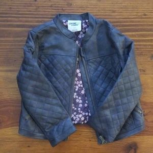 Gray leather like 3T coat.